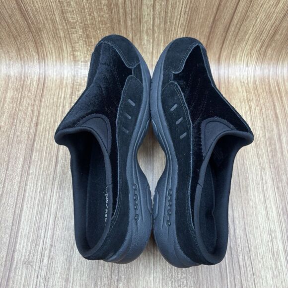 Easy Spirit Traveltime Clog Black Velvet and Suede Women's Size 9W - Picture 6 of 8